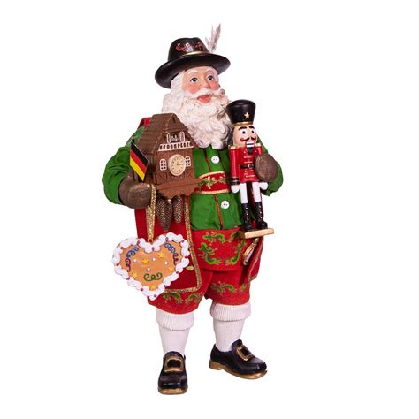 Kurt S Adler 11 Inch Fabriché Musical German Santa Multi