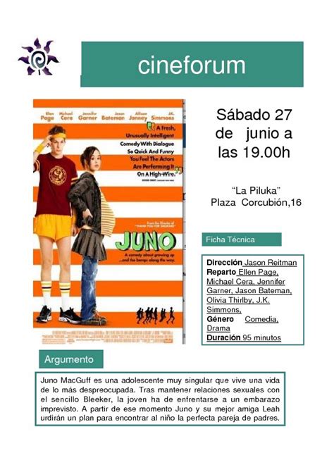 Cineforum La Piluka 27 Junio Juno