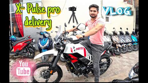 Taking Delivery Of My New Bike X Pulse Pro My First Vlog Youtube