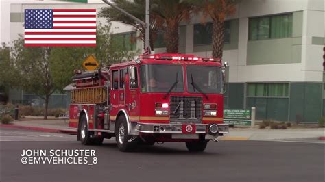 Lacofd Engine And Mccormick Ambulance Responding Youtube