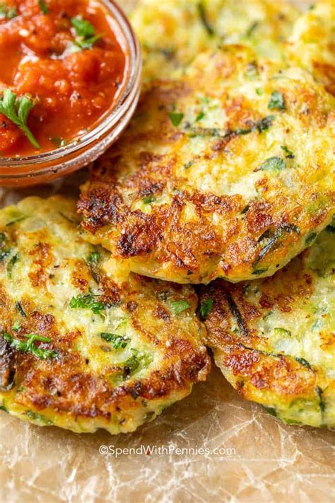 Easy Zucchini Pancakes Spend With Pennies