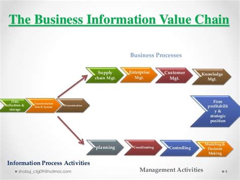 Business Information Value Chain And Complementary Assets