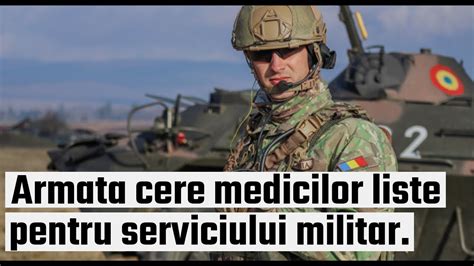 Armata Cere Medicilor De Familie Liste N Vederea Serviciului Militar