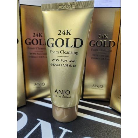 Anjo Professionals 24k Gold Facial Foam Cleansing 100ml Shopee