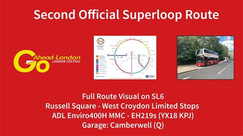 Frv Route Sl Russell Square To West Croydon Limited Stops Eh S