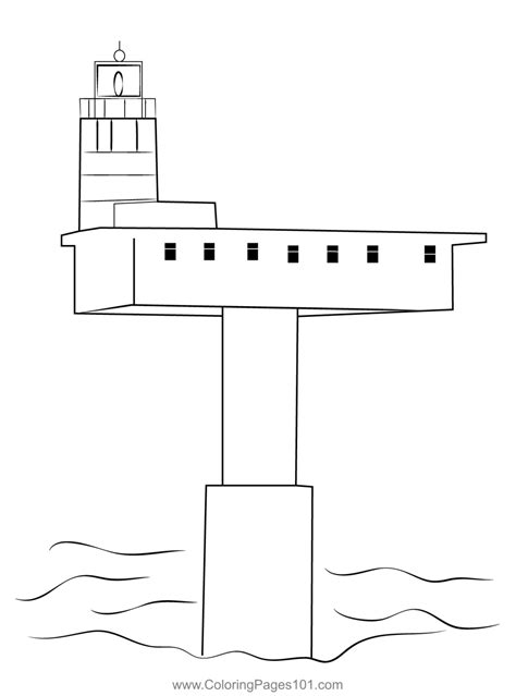 Royal Sovereign Lighthouse Coloring Page Printable Coloring Pages