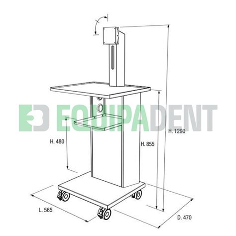 Carrito Atlas Para Escaner Intraoral Carritos Mobiliario Equipamiento