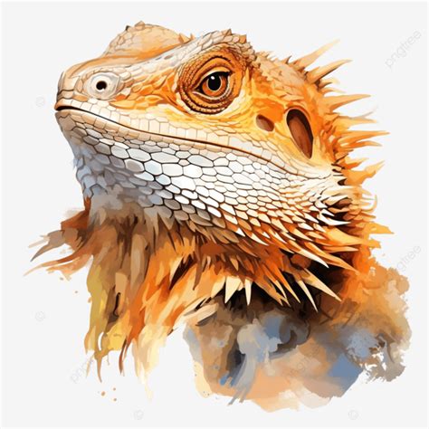 Ilustraci N De Dragones Barbudos Lagarto Reptil Generativo Ai Png