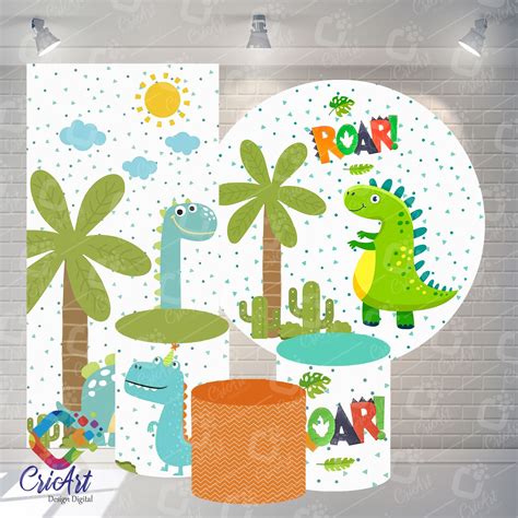 Pin De Criart Design Digital Em Dino Baby Painel Para Festa