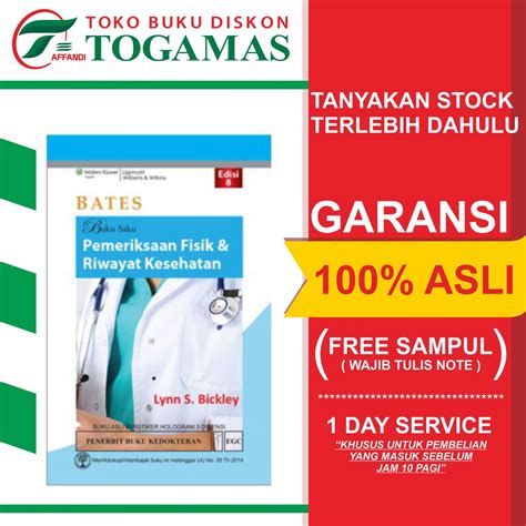 Jual Bates Buku Saku Pemeriksaan Fisik Riwayat Kesehatan Ed