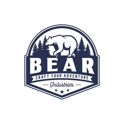 Vintage Bear Logo Design Vector Template 7922747 Vector Art at Vecteezy