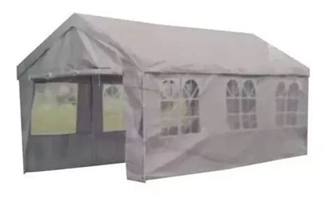 Toldo Carpa Gazebo Con Pared X Mts Uso Rudo Blanco Env O Gratis