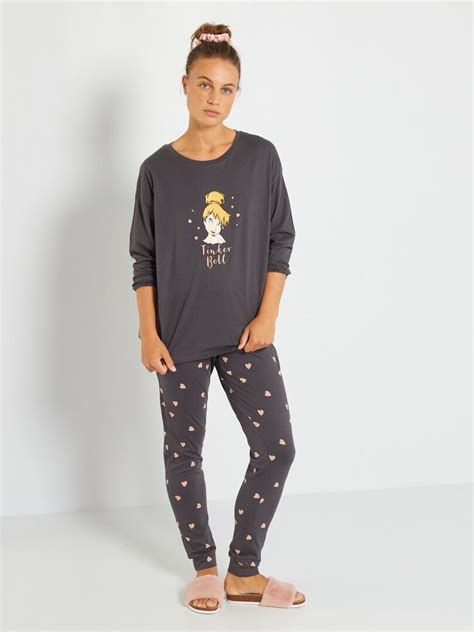 Pyjama Disney gris fée clochette Kiabi 5 40