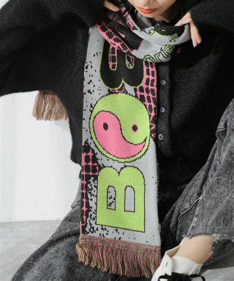 Bal（バル）の「【bal バル】original Jacquard Knit Soccer Scarf：マフラー（マフラー）」 Wear