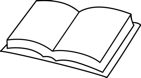 Outline Drawing Of A Book