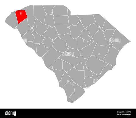 Map of Pickens in South Carolina Stock Photo - Alamy