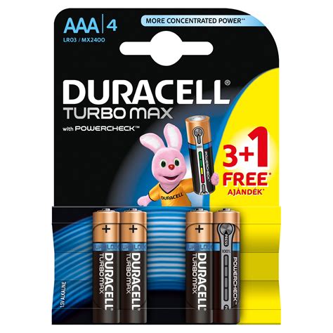 Baterii Duracell Turbo Max AAA LR03 3 1 EMAG Ro