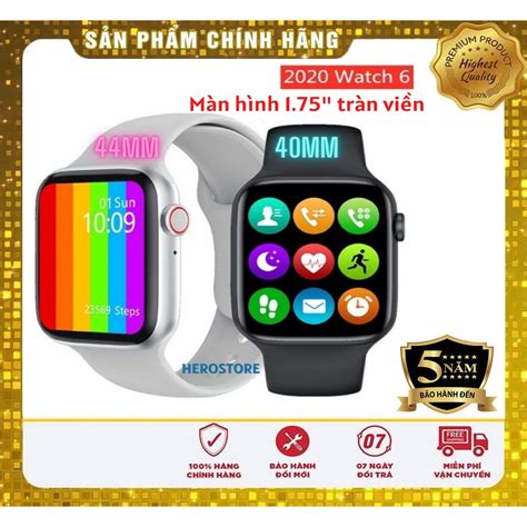 Đồng Hồ Thông Minh Watch 6 Series 6 W26 bluetooth 5 0 Theo dõi sức khỏe