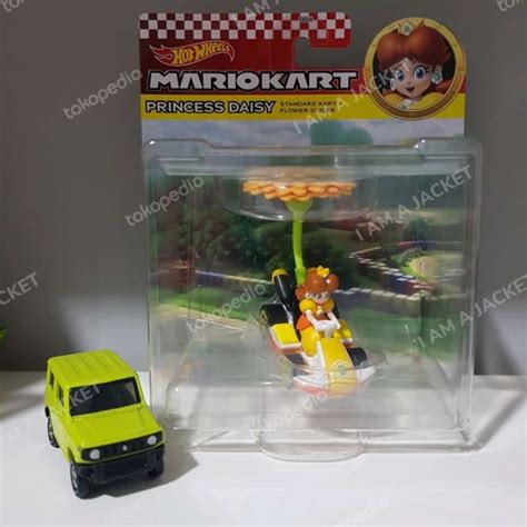 Promo Hot Wheels Mario Kart Princess Daisy Standard Kart Flower Glider Mario Diskon 23 Di