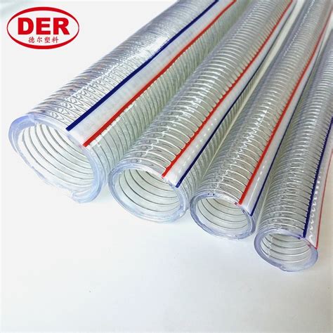 PVC Spring Spiral Steel Wire Reinforced Water Suction Discharge Conduit