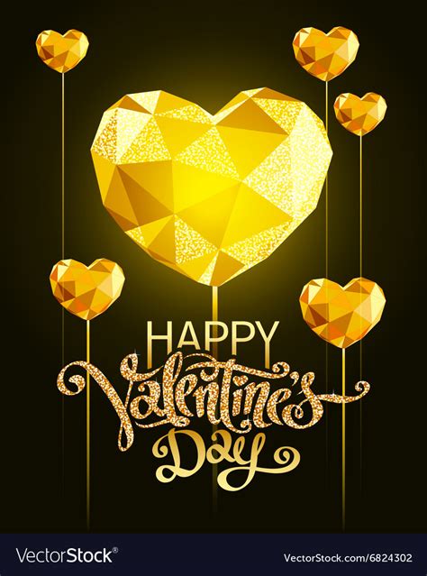 Valentines Day Greeting Card Royalty Free Vector Image