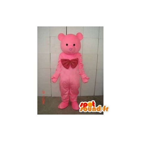 Mascotte Nounours Rose Ours Des Bois Costume De Peluche Dans