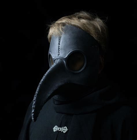 Traditional Black Plague Doctor Mask - Ministry of Masks