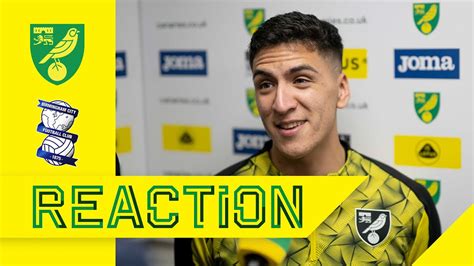 REACTION Norwich City 3 1 Birmingham City Marcelino Núñez YouTube