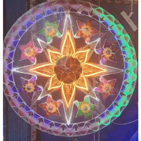 Christmas Lantern Big Parol Tala 32 Inches LED Lights Decoration Capiz