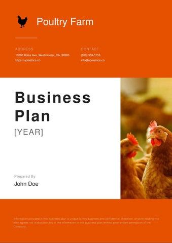 Poultry farming business plan example by upmetrics - Issuu