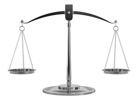 Premium Psd D Illustration Of Scales Of Justice Isolated On