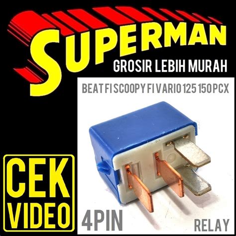 Jual TERMURAH DI INDONESIA RELAY STATER KAKI 4 PIN Beat Fi Scoopy Fi