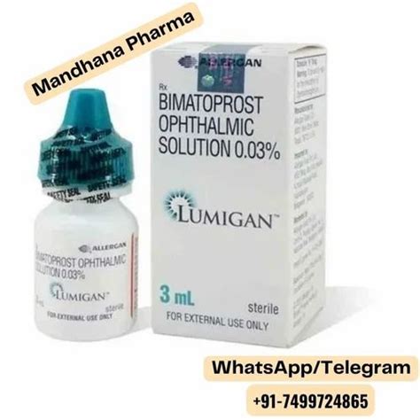 Lumigan Bimatoprost Opthalmic Solution For Eye Drop Packaging Type