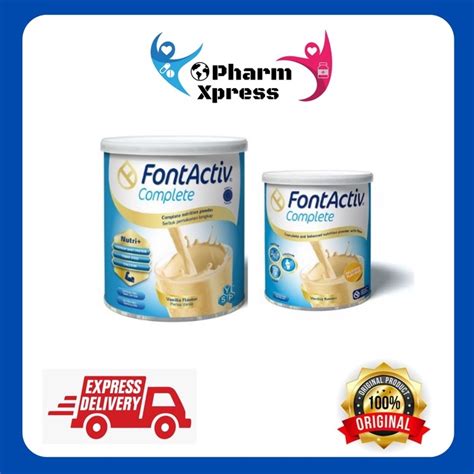 FontActiv Complete Vanilla Flavour 400g 800g Font Activ Shopee