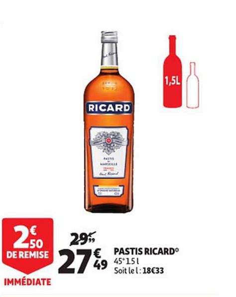 Promo Pastis Ricard Chez Auchan Icatalogue Fr