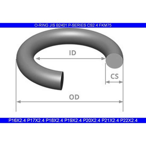 O Ring CS 2 4MM FKM75 P16 P17 P18 P19 P20 P21 P22 X 2 4 FKM 75