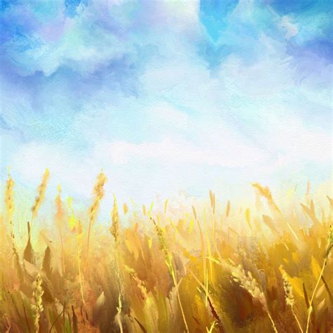 Wheat Field Wall Art | Painting