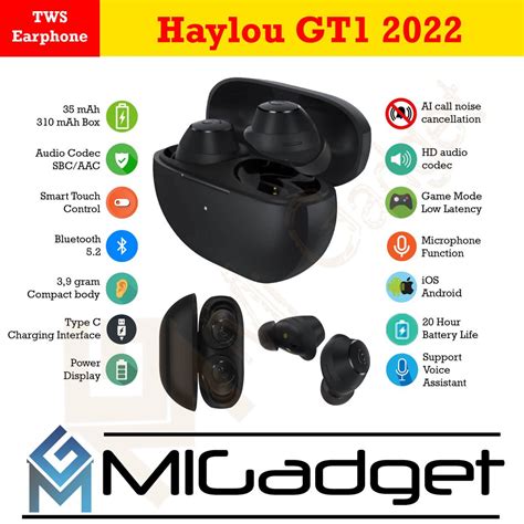 Haylou GT1 GT 1 2022 True Wireless Bluetooth Earbuds Earphone - Mi ...