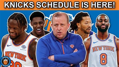 New York Knicks Schedule 2022