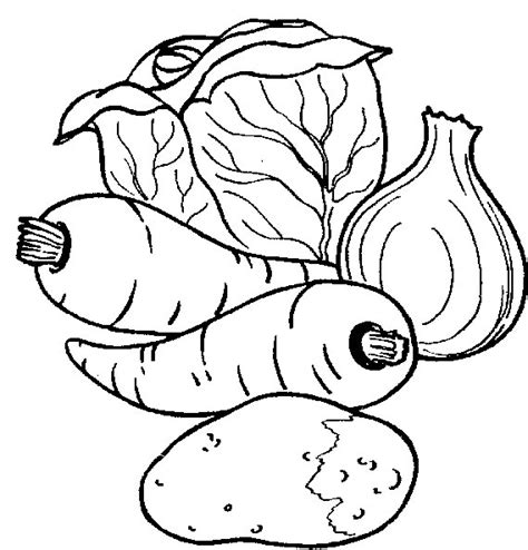 Dibujos Para Colorear Verduras