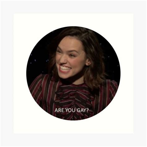 Are You Gay Daisy Ridley Meme Art Print By Fybechloe Redbubble