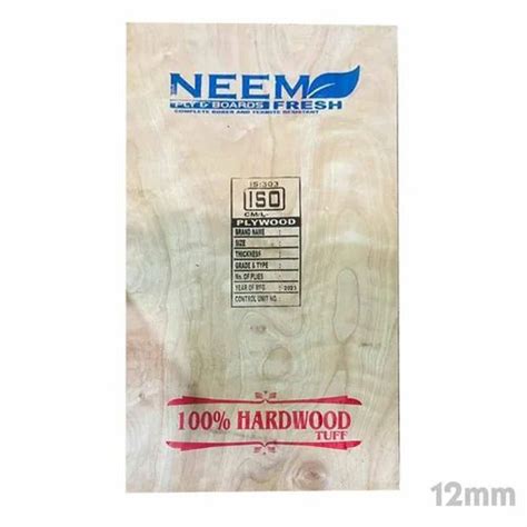 Mm Neem Bwp Gurjan Hardwood Plywood For Furniture At Sq Ft In