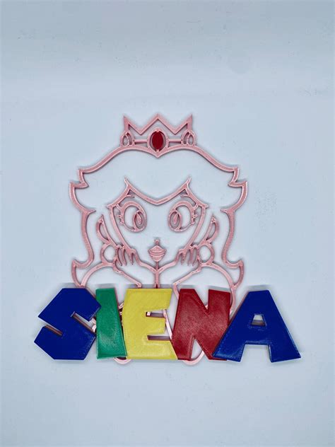 Super Mario Personalized 3D Printed Wall Sign - Etsy