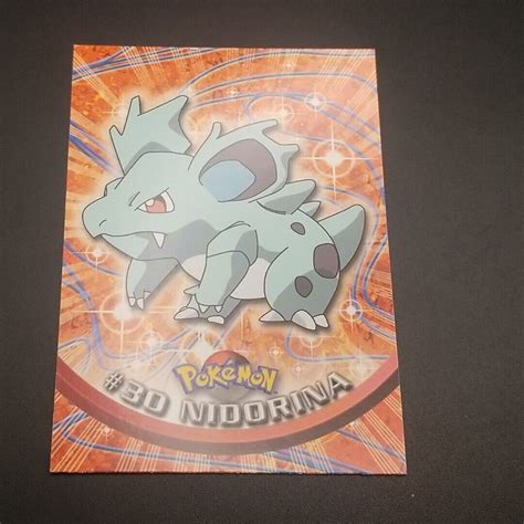 NidoRINA 30 TOPPS BLACK Logo TV SERIES 1 Non Holo POKEMON CARD