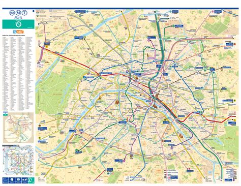 Mapa gratuito del RER de París (metro de las afueras) para descargar en PDF