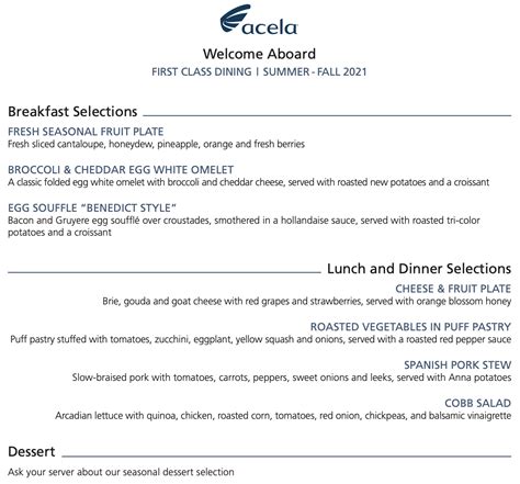 Amtrak's new first-class menu includes something called 'lobster crab ...