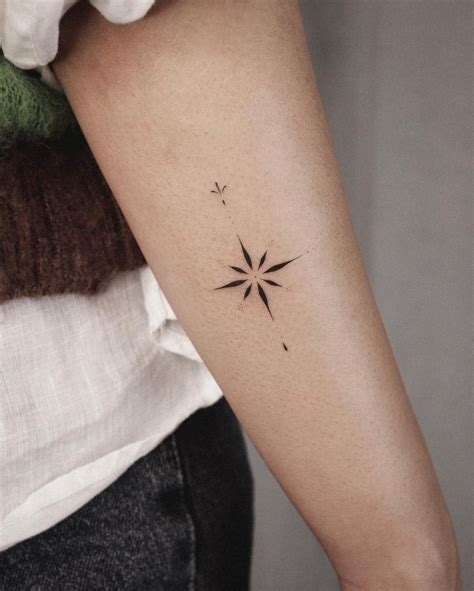 Forearm Star Tattoos For Women