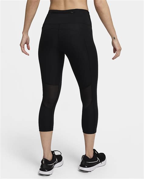 Nike Fast Women S Mid Rise Crop Running Leggings Nike In