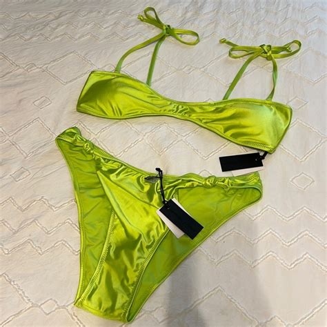 Revolve Swim Bnwt Kendall And Kylie Acid Lime Green Swimsuit Bikini Poshmark