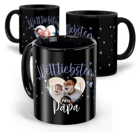 Schwarze Tasse Mit Foto Personalisiert Weltliebster Print Royal